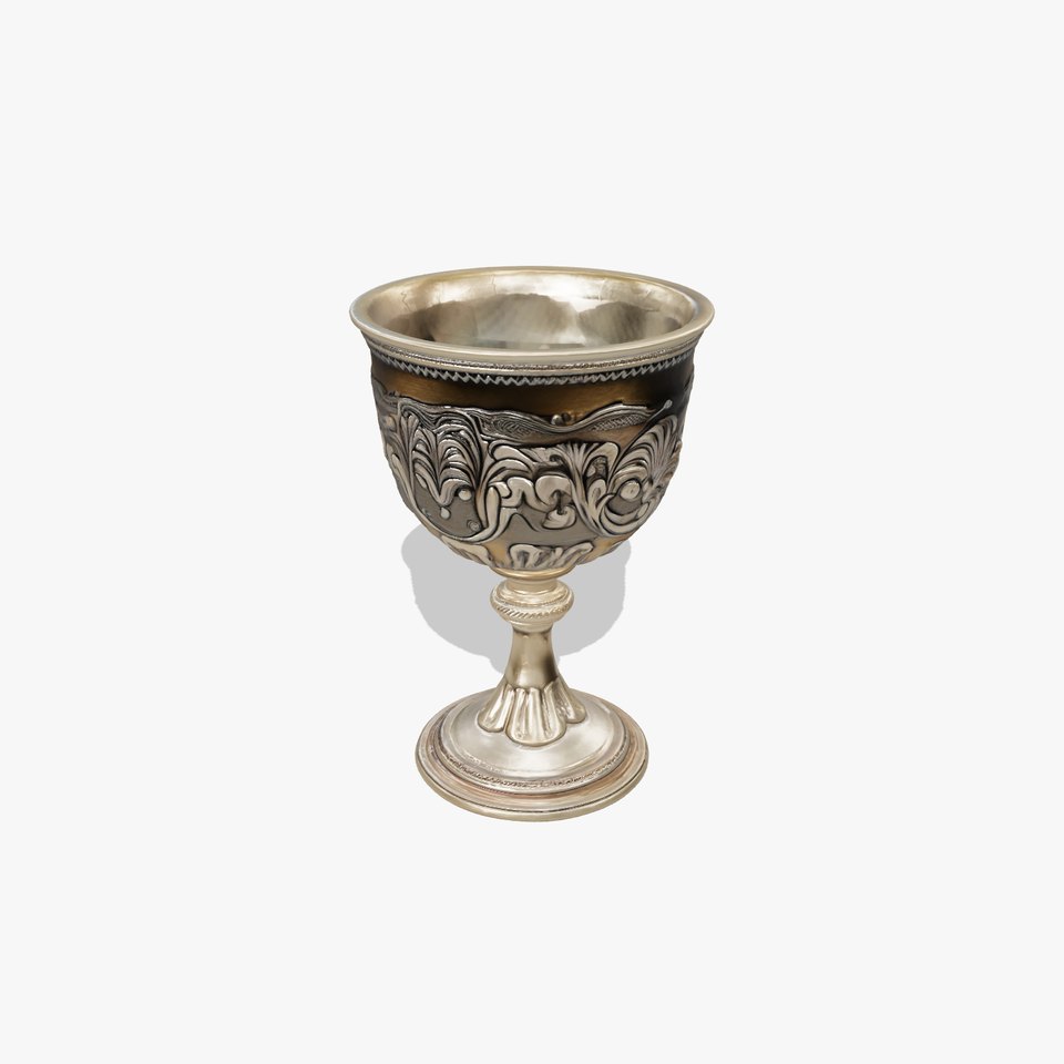 Ornate Vintage Silver Goblet model pack